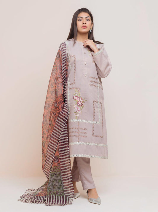 EMBROIDERED SHIRT WITH DUPATTA