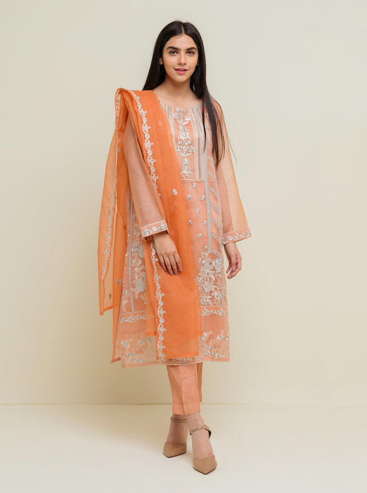 EMBROIDERED SHIRT WITH DUPATTA