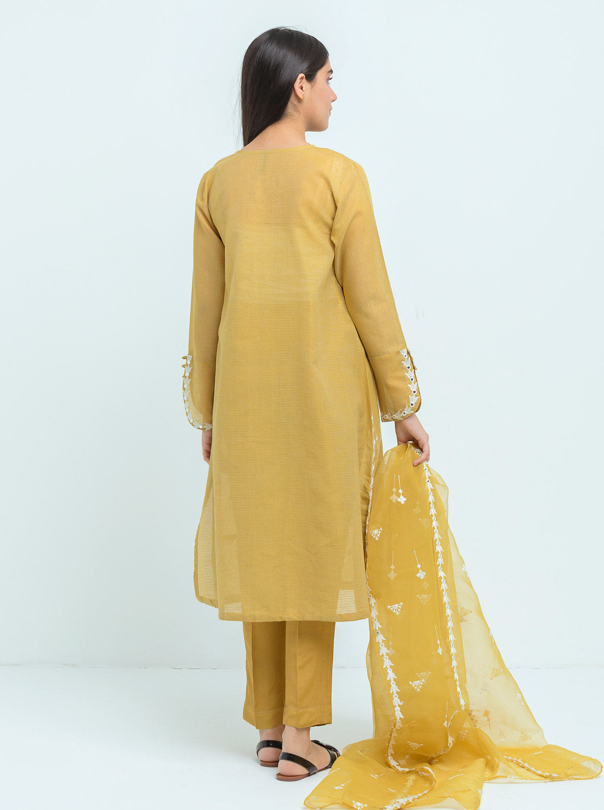 EMBROIDERED SHIRT WITH DUPATTA