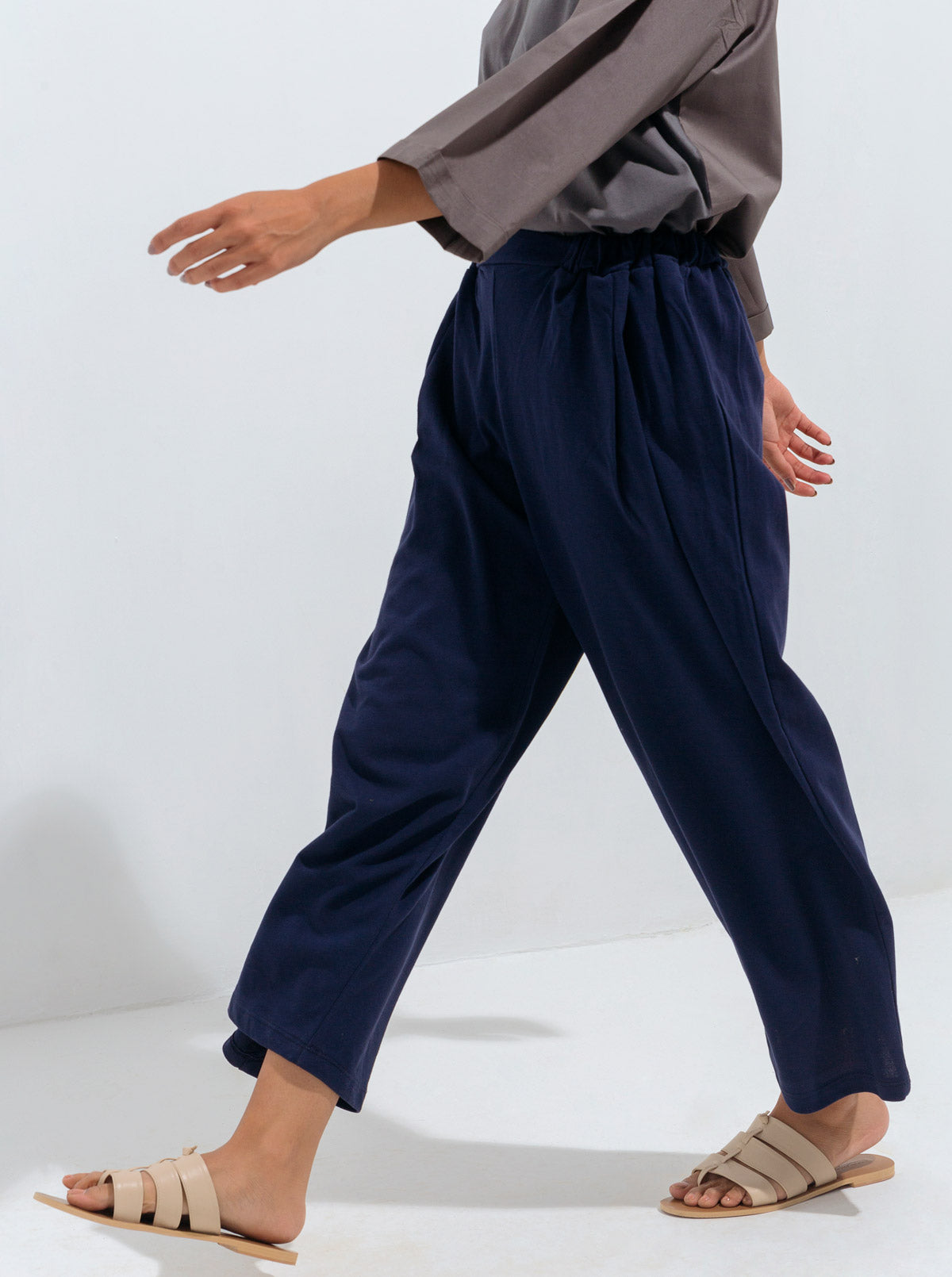 NAVY SUMMER TERRY CULOTTES