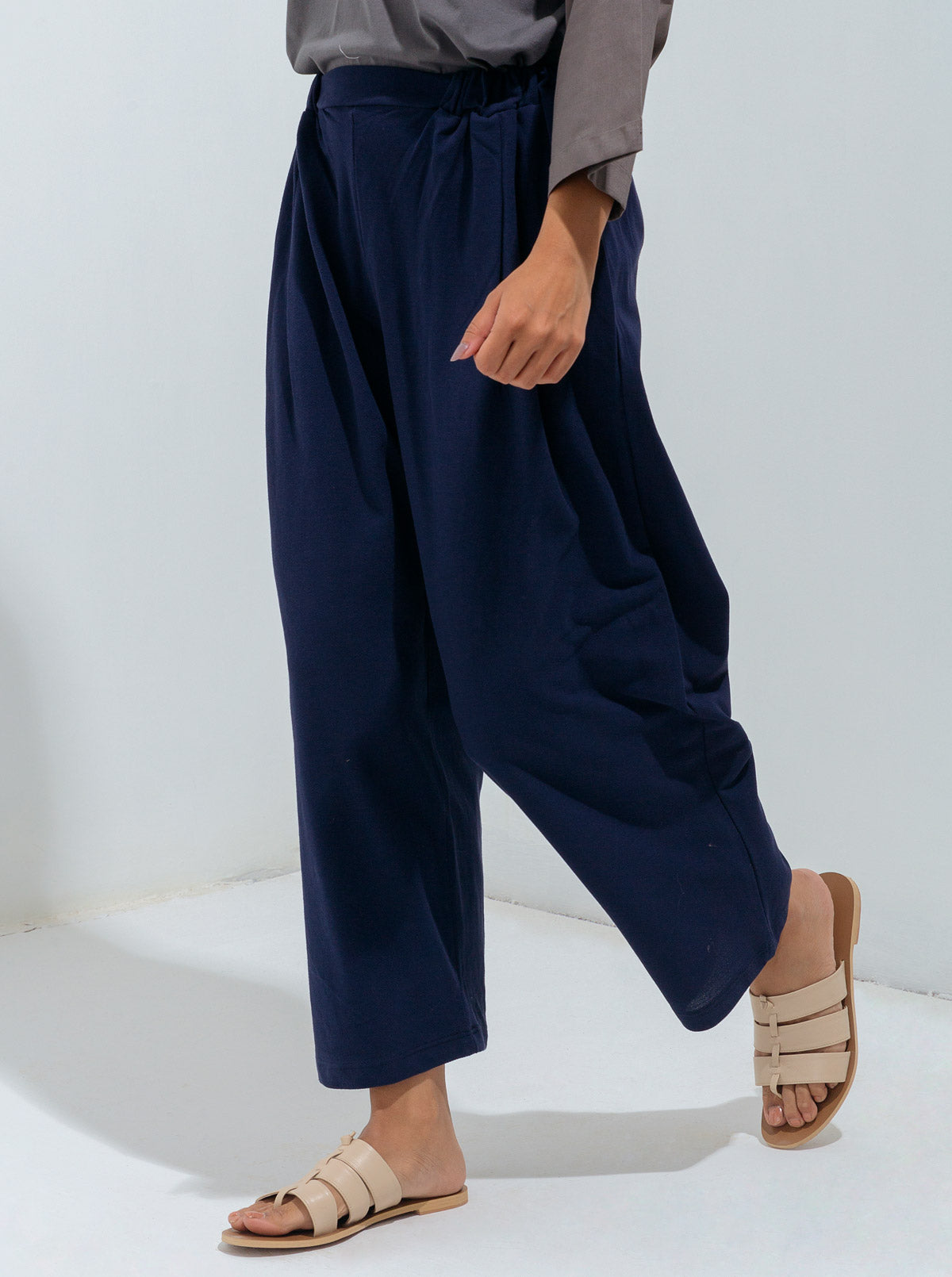 NAVY SUMMER TERRY CULOTTES