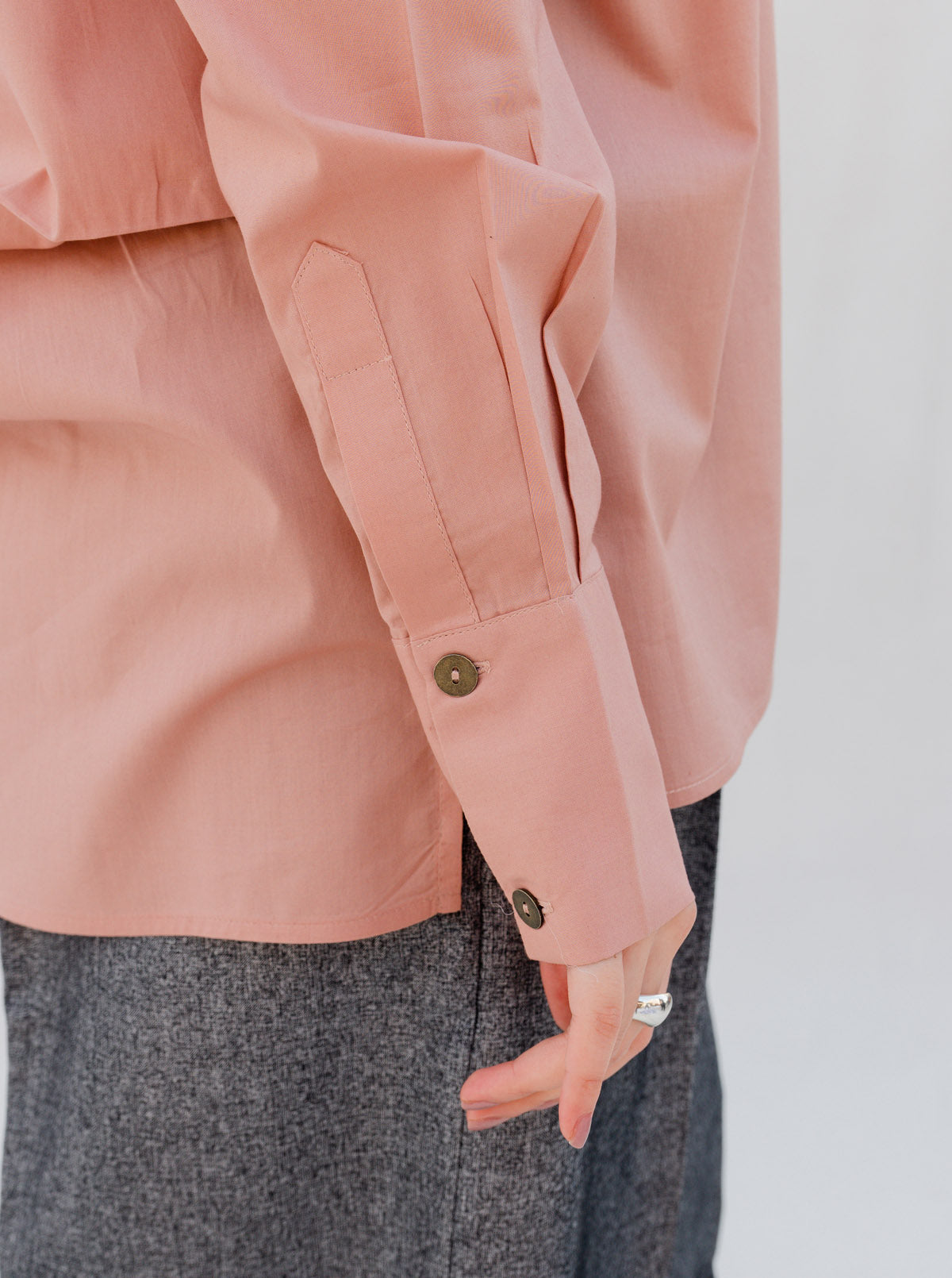 BLUSH PINK BAGGY COLLAR SHIRT