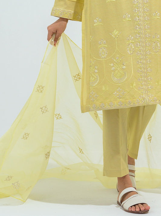 EMBROIDERED SHIRT WITH DUPATTA AND PANT