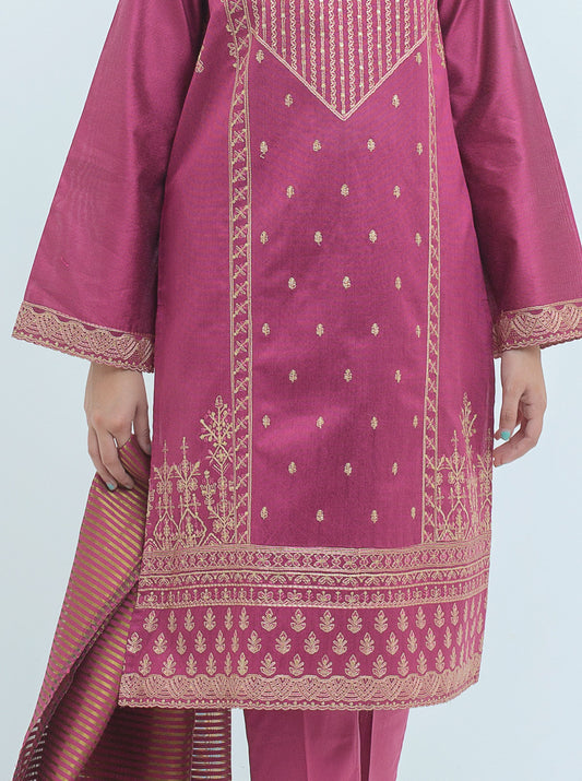 EMBROIDERED SHIRT WITH DUPATTA