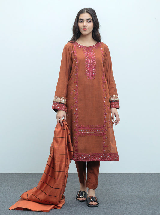 EMBROIDERED SHIRT WITH DUPATTA