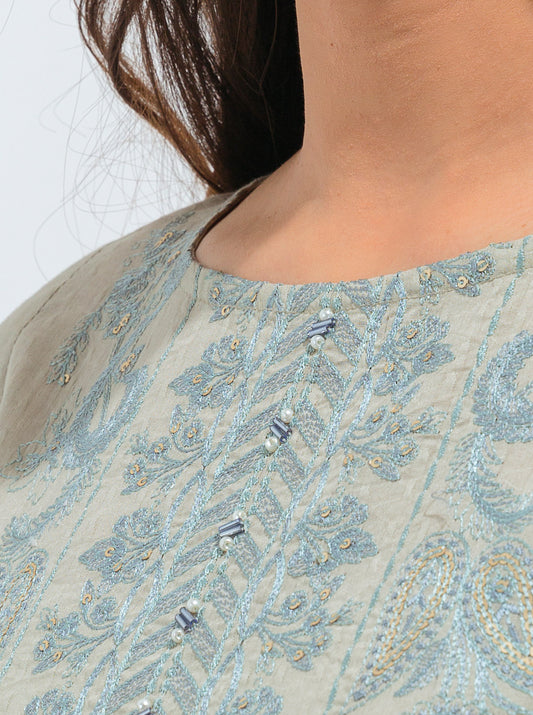 EMBROIDERED SHIRT WITH DUPATTA