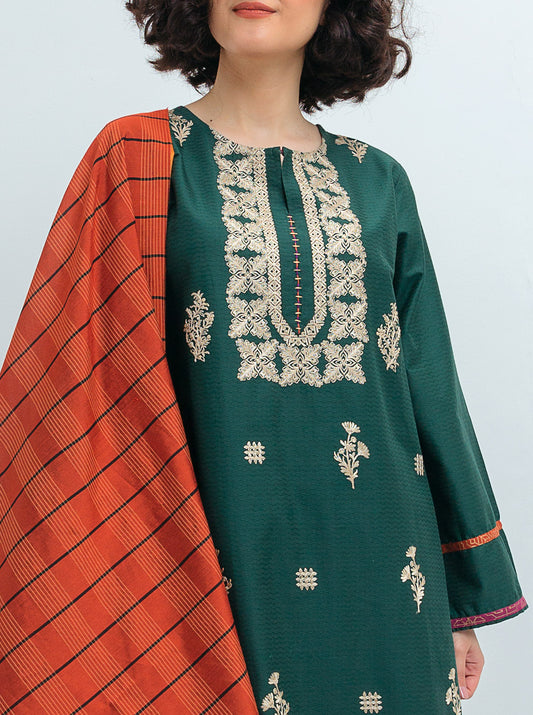 EMBROIDERED SHIRT WITH DUPATTA