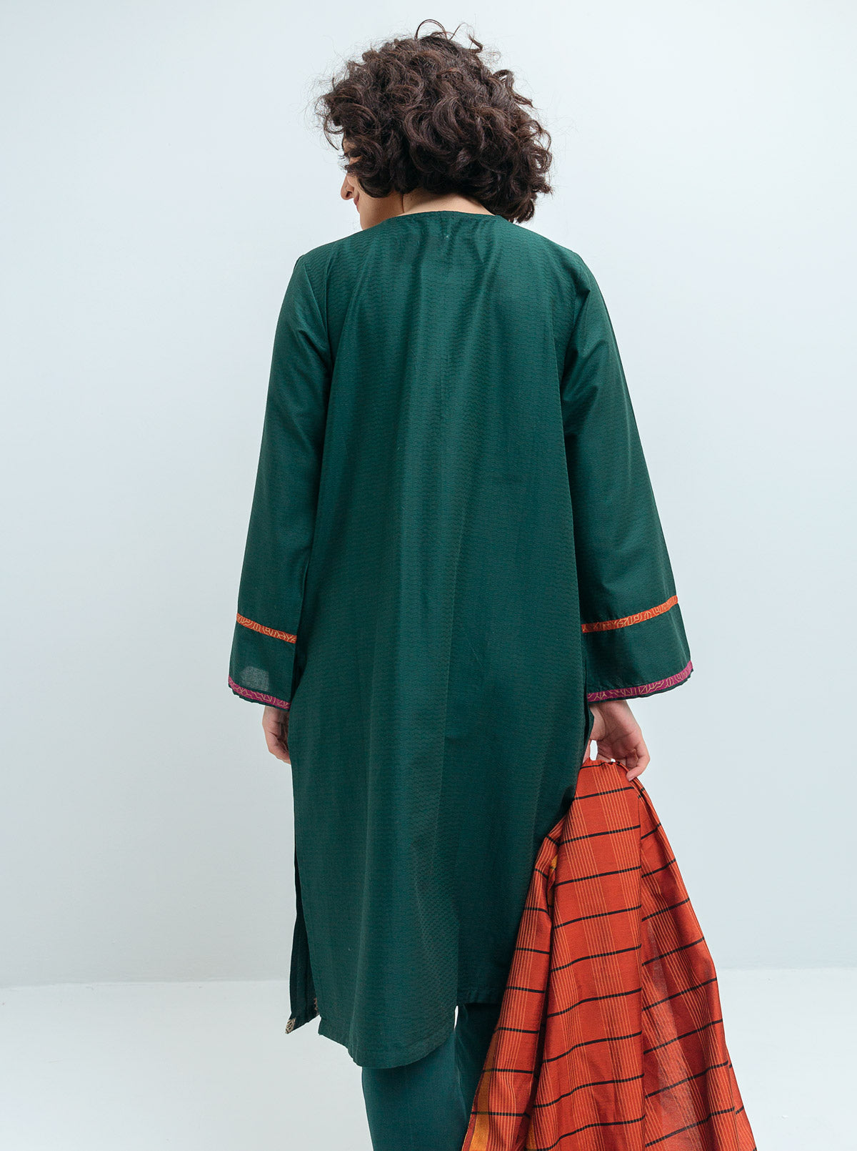 EMBROIDERED SHIRT WITH DUPATTA