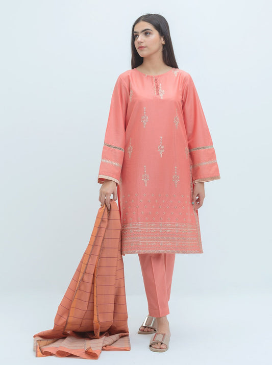 EMBROIDERED SHIRT WITH DUPATTA