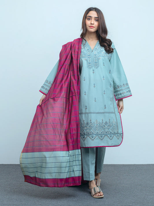 EMBROIDERED SHIRT WITH DUPATTA