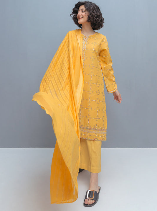 EMBROIDERED SHIRT WITH DUPATTA