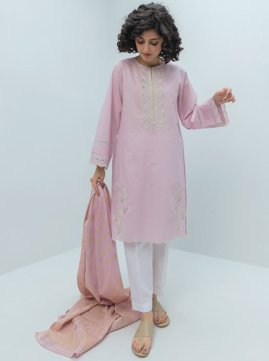 2 PIECE EMBROIDERED LAWN SUIT (PRET)