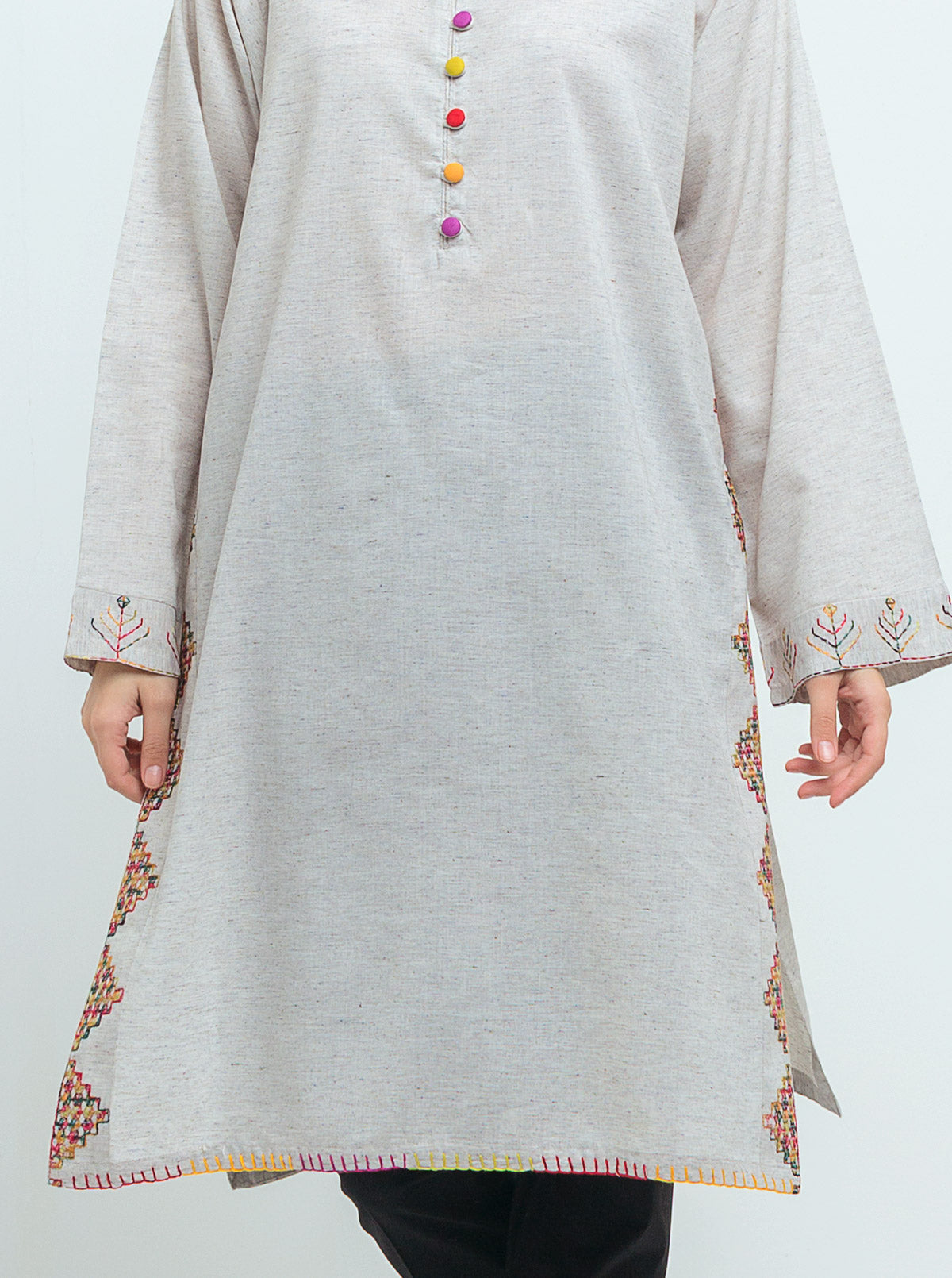 EMBROIDERED LAWN SHIRT (PRET)