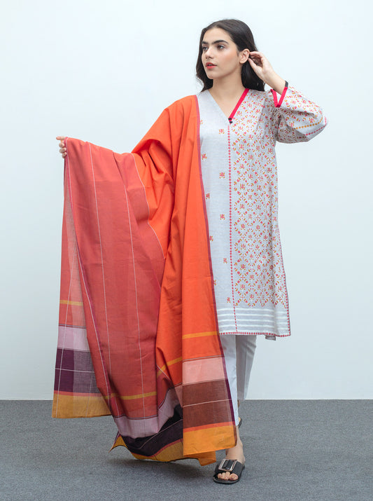 BLOCK PRINTED SHIRT WITH DUPATTA