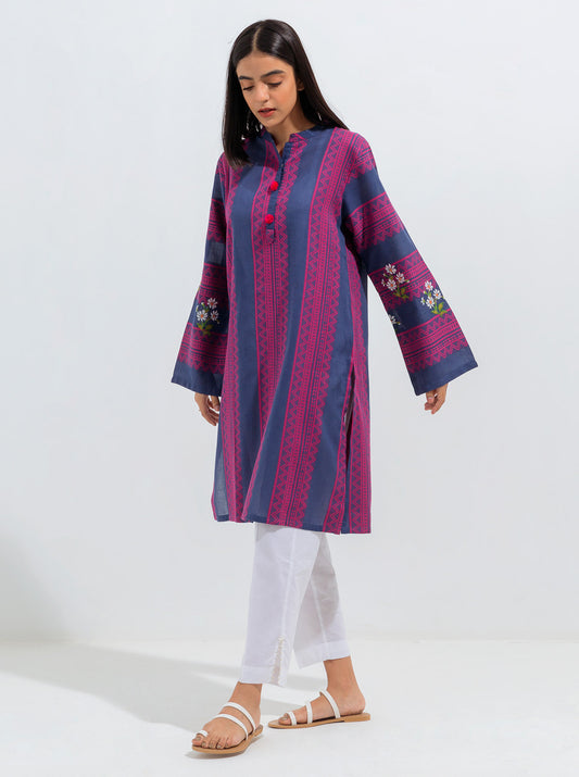 EMBROIDERED JACQUARD SHIRT (PRET)