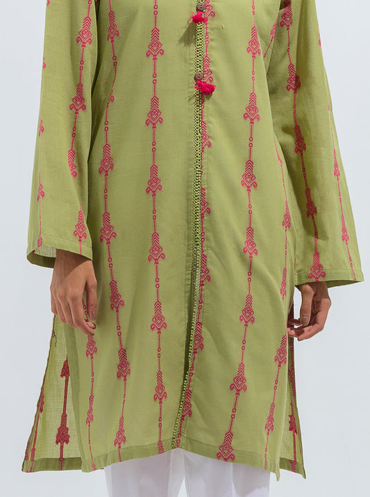 EMBROIDERED JACQUARD SHIRT (PRET)