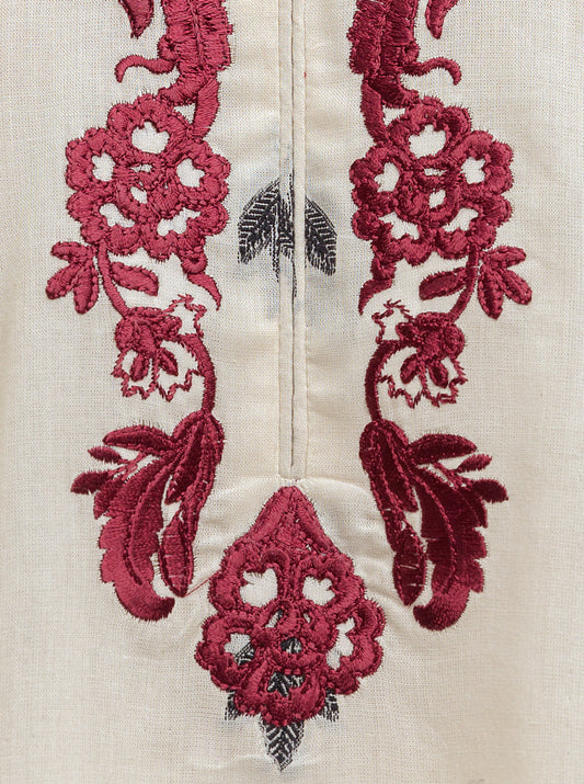 EMBROIDERED SHIRT WITH DUPATTA