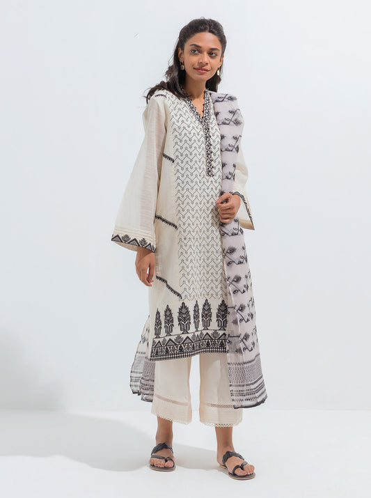 EMBROIDERED SHIRT WITH DUPATTA