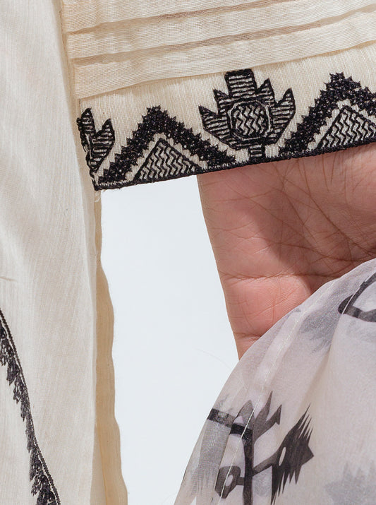 EMBROIDERED SHIRT WITH DUPATTA