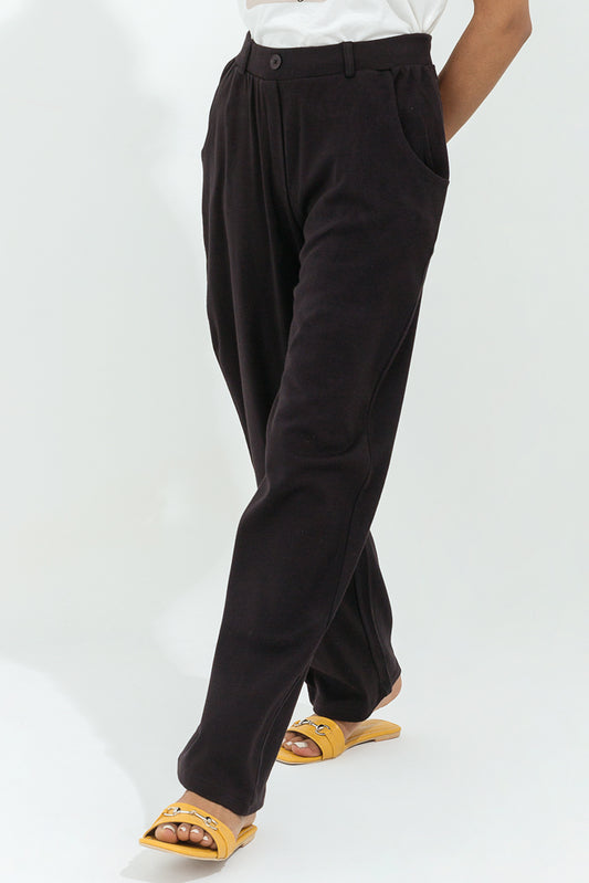 Black Wide leg Knit Pants