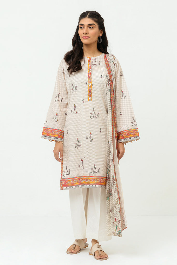 Printed Shirt With Dupatta