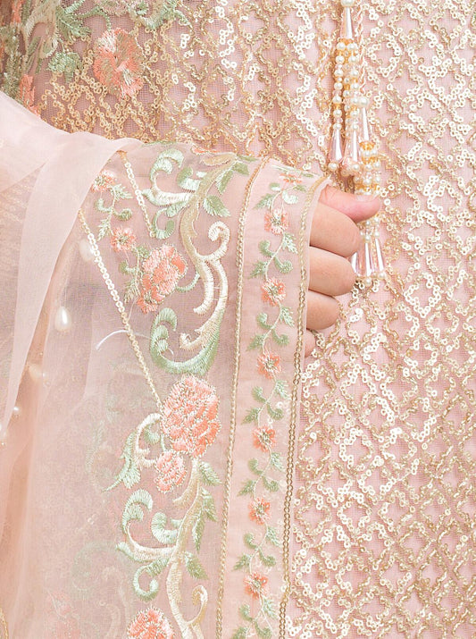 Embroidered Shirt With Dupatta