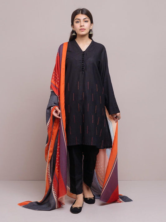 Embroidered Shirtwith Shawl