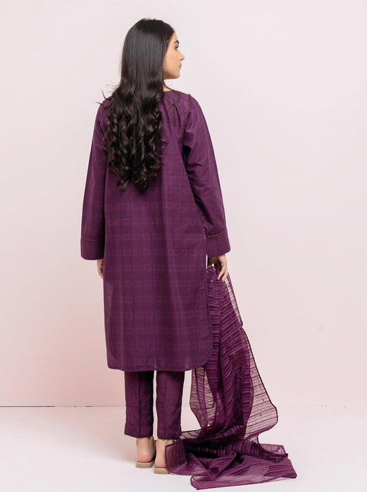 Embroidered Shirt With Dupatta