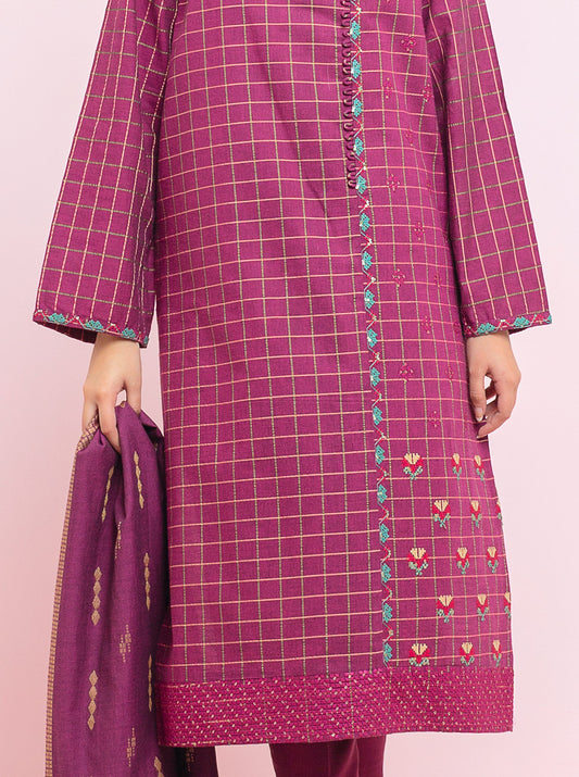 Embroidered Shirt With Dupatta