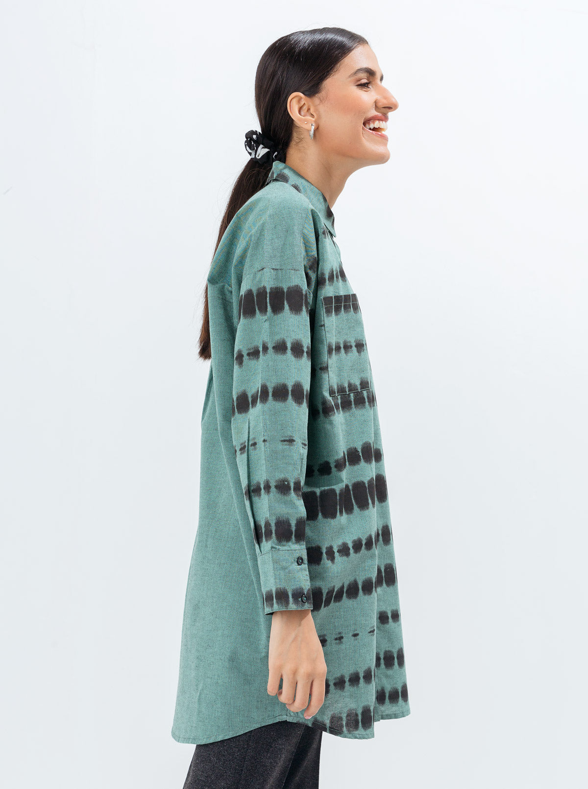 TIE DYE COLLAR SHIRT