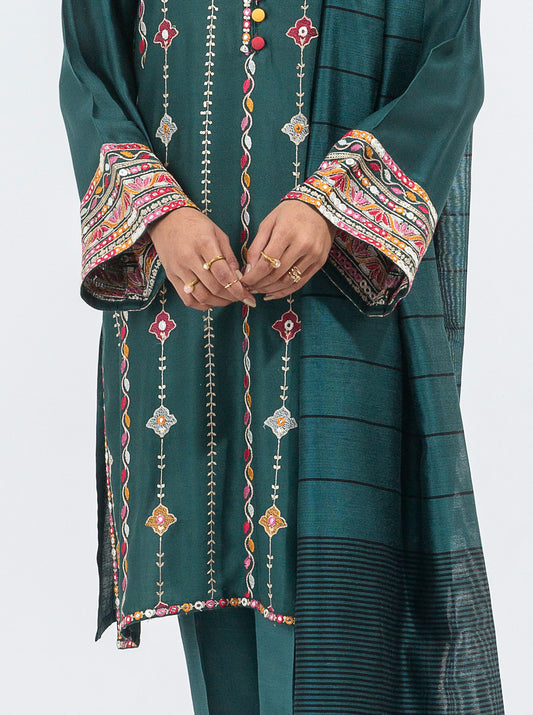 EMBROIDERED SHIRT WITH DUPATTA