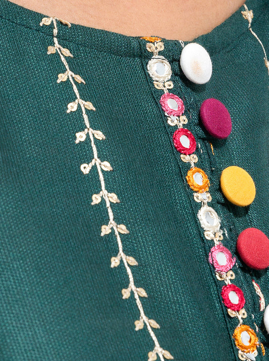 EMBROIDERED SHIRT WITH DUPATTA