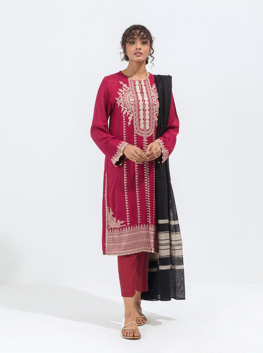 EMBROIDERED SHIRT WITH DUPATTA