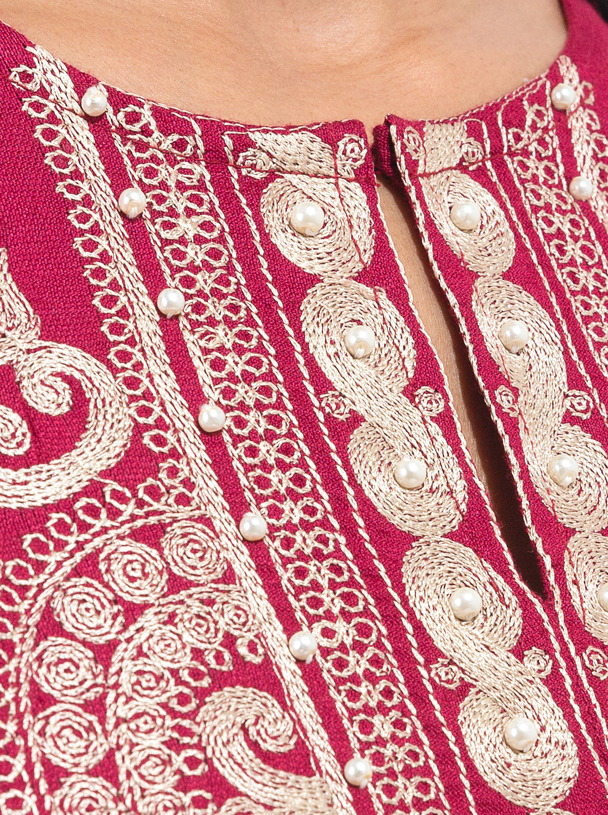 EMBROIDERED SHIRT WITH DUPATTA