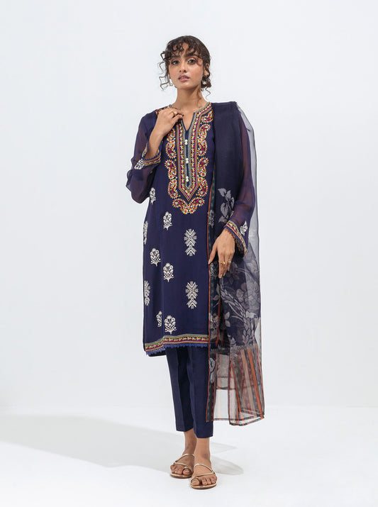 EMBROIDERED SHIRT WITH DUPATTA