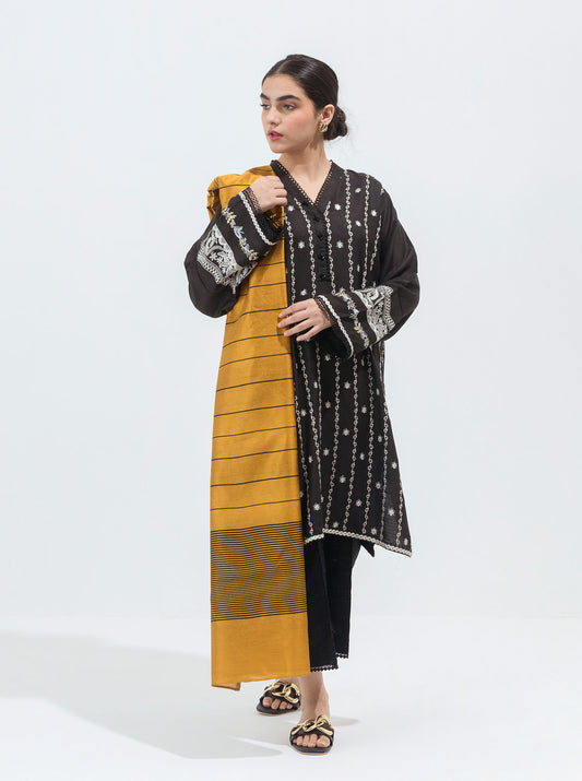 EMBROIDERED SHIRT WITH DUPATTA