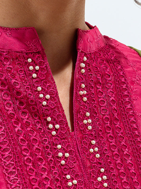 EMBROIDERED SHIRT WITH DUPATTA