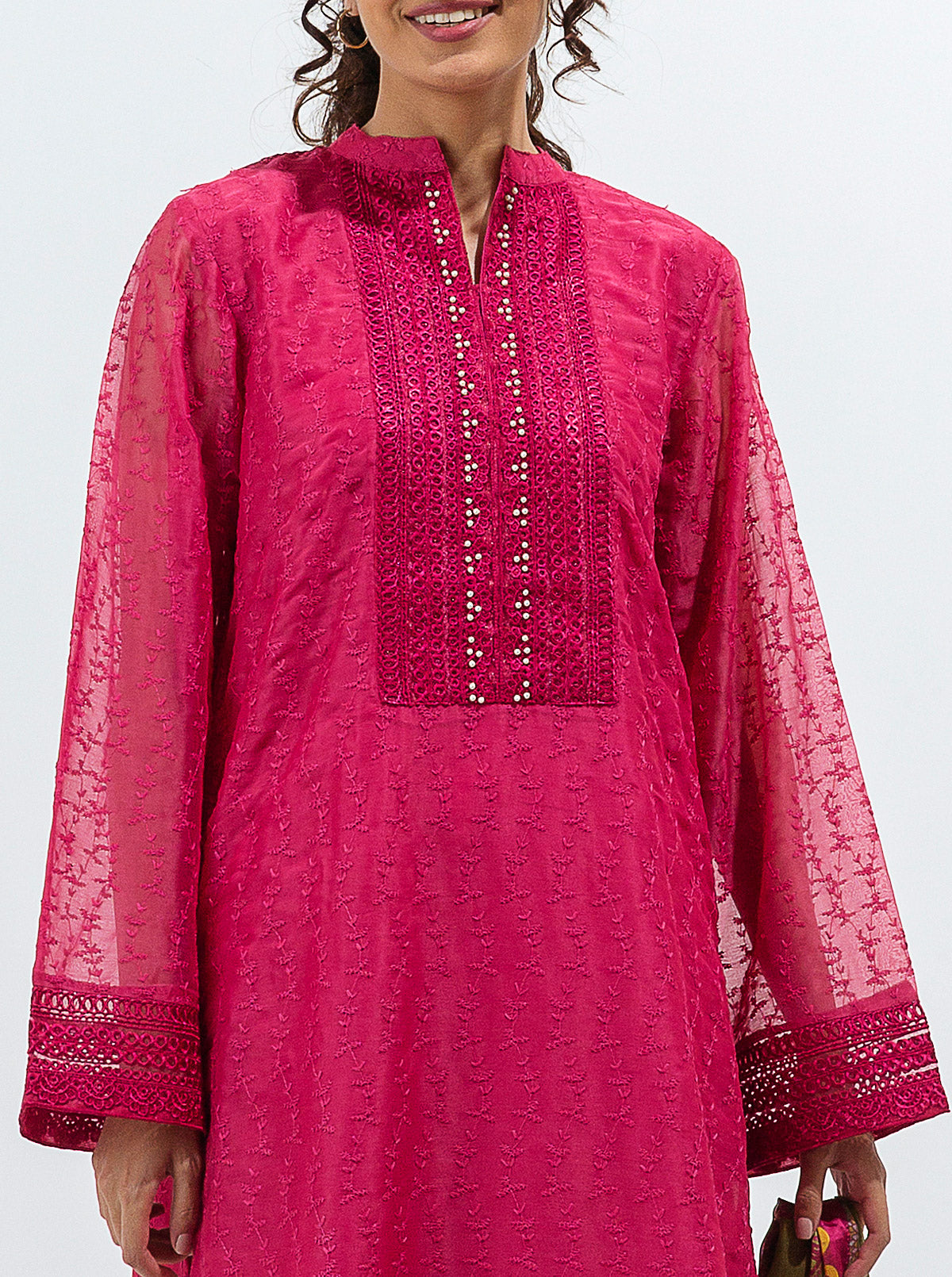 EMBROIDERED SHIRT WITH DUPATTA