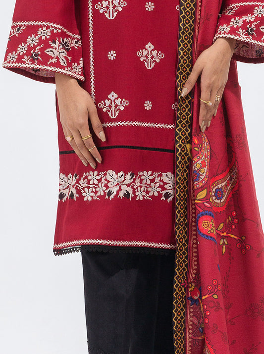 EMBROIDERED SHIRT WITH SHAWL