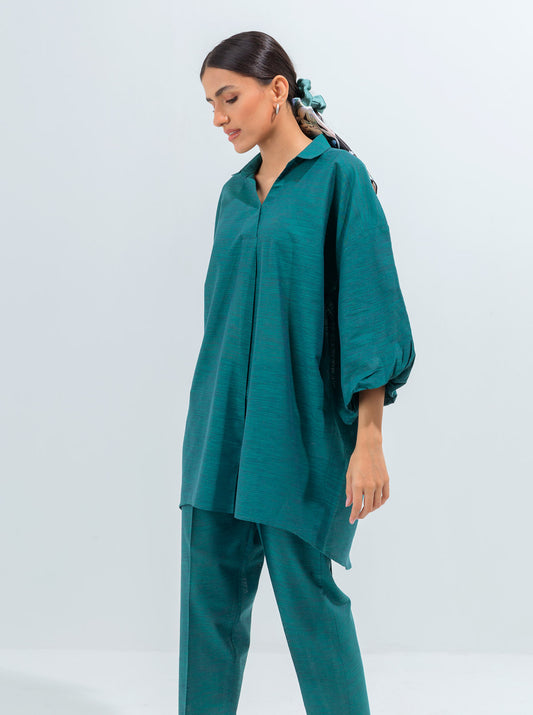 TEXTURED GREEN CO-ORD SET