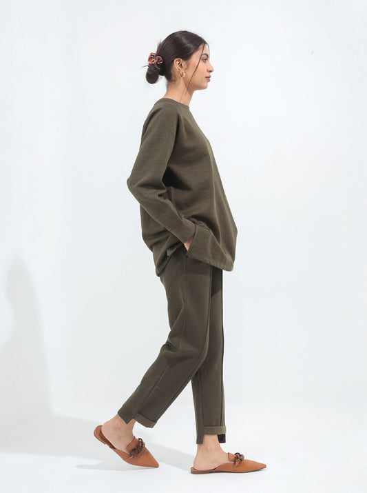 DARK OLIVE FLEECE TRACKSUIT