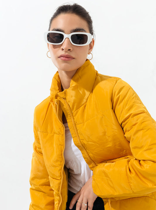 MUSTARD PADDED JACKET