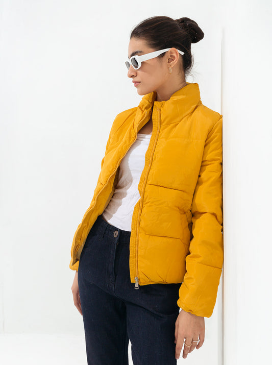 MUSTARD PADDED JACKET
