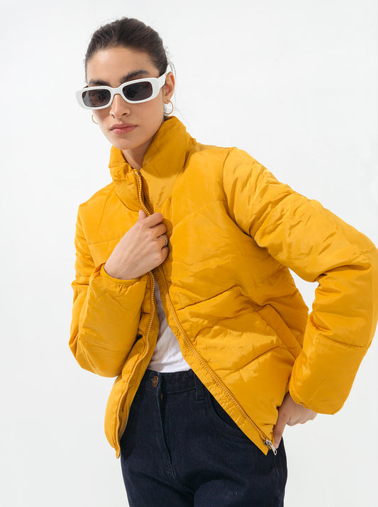 MUSTARD PADDED JACKET