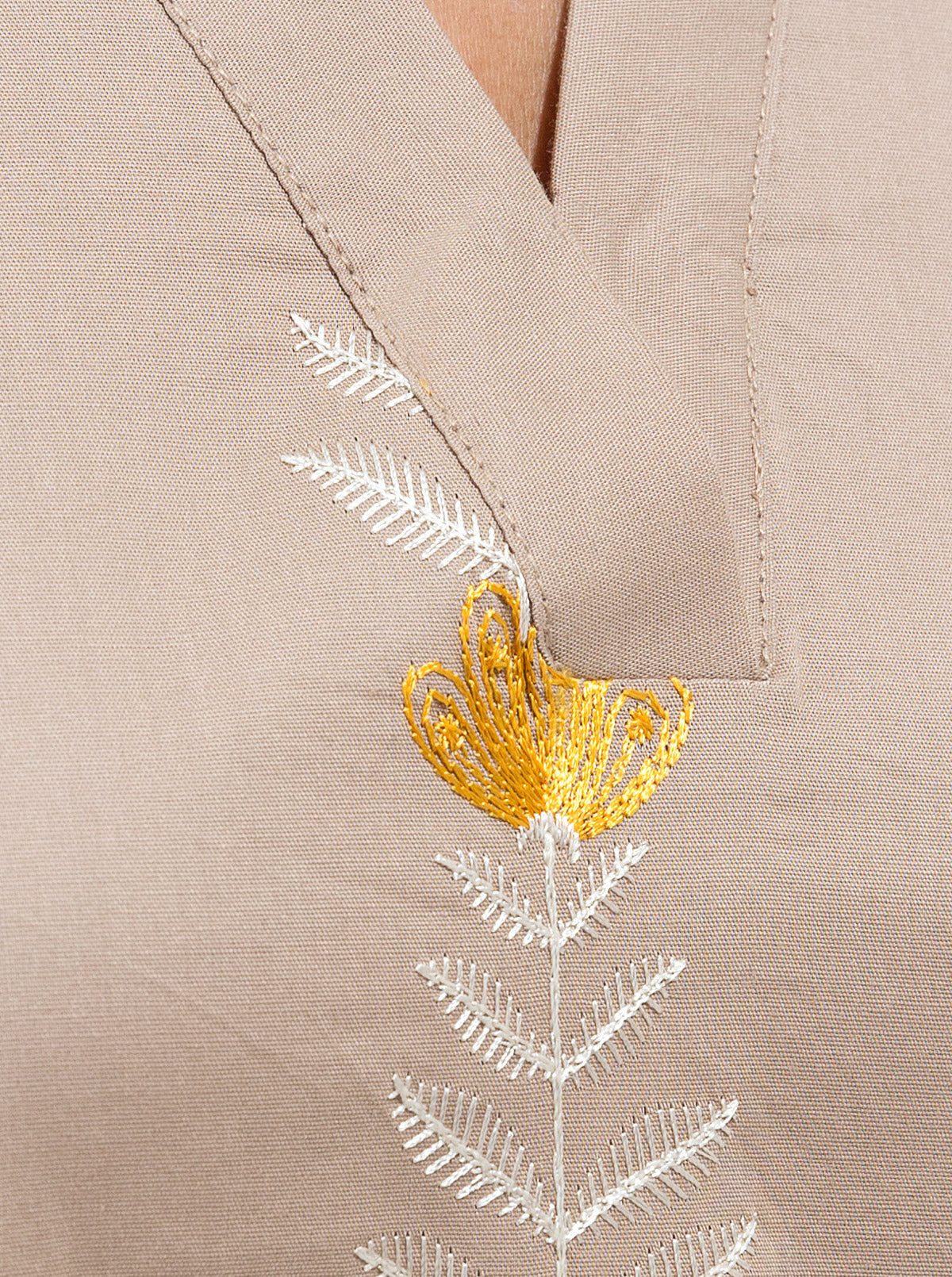 EMBROIDERED CAMBRIC SHIRT (PRET)