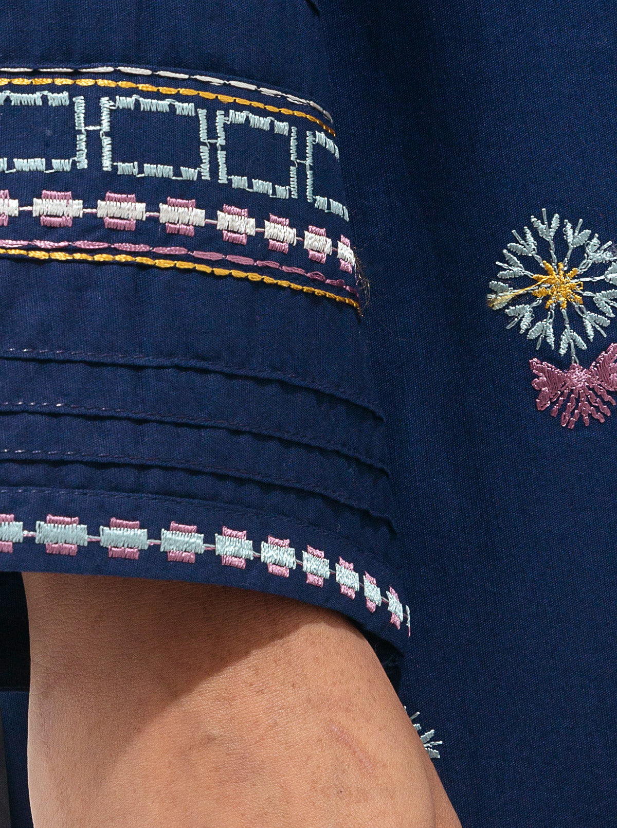 EMBROIDERED CAMBRIC SHIRT (PRET)