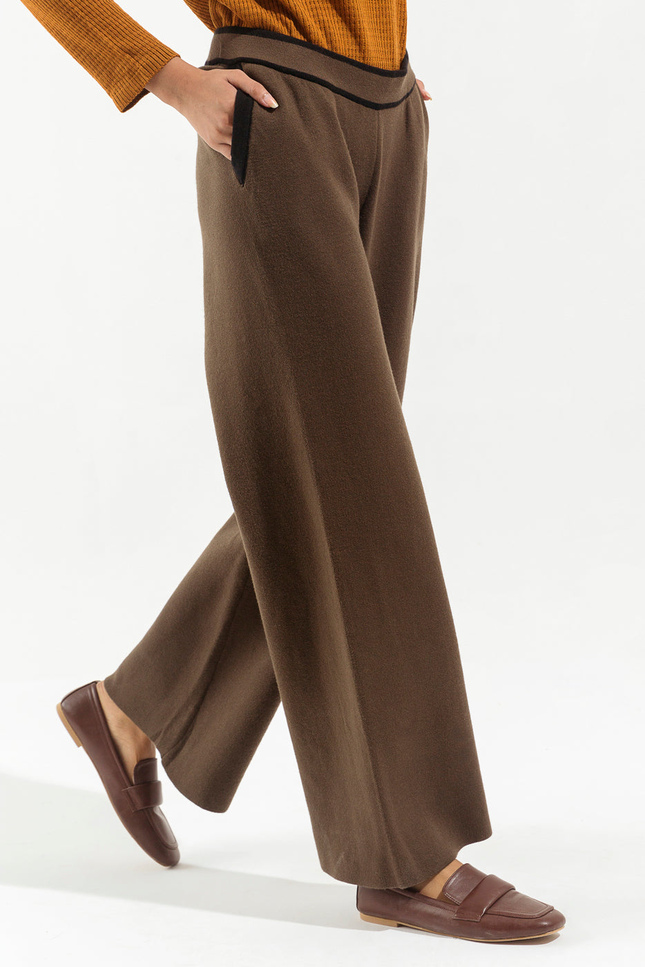 Olive Green Sweater Pants