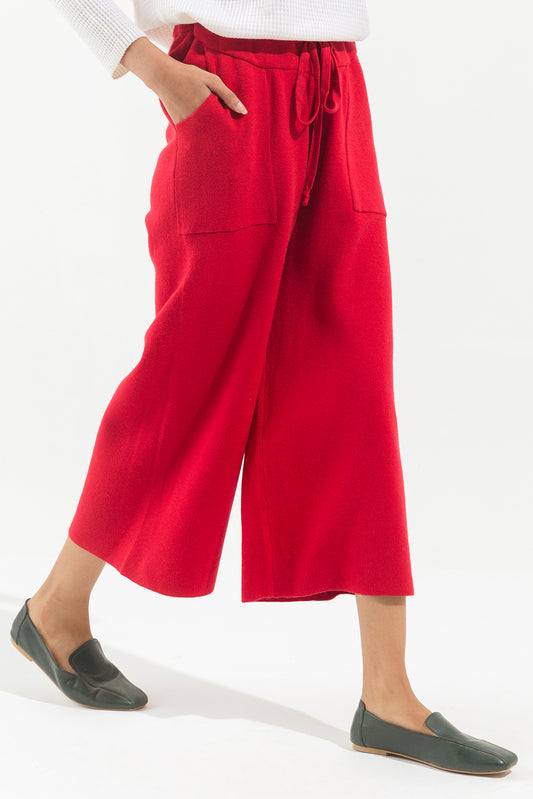 RED SWEATER PANTS